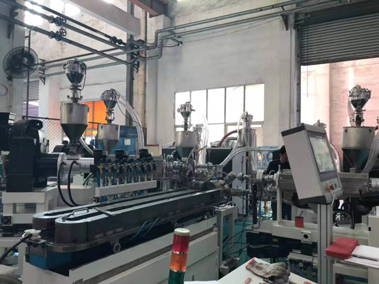 corrugated nylon/PA tube extruder/machine/line